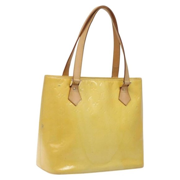 LOUIS VUITTON Monogram Vernis Houston Hand Bag Gris - Picture 1 of 14